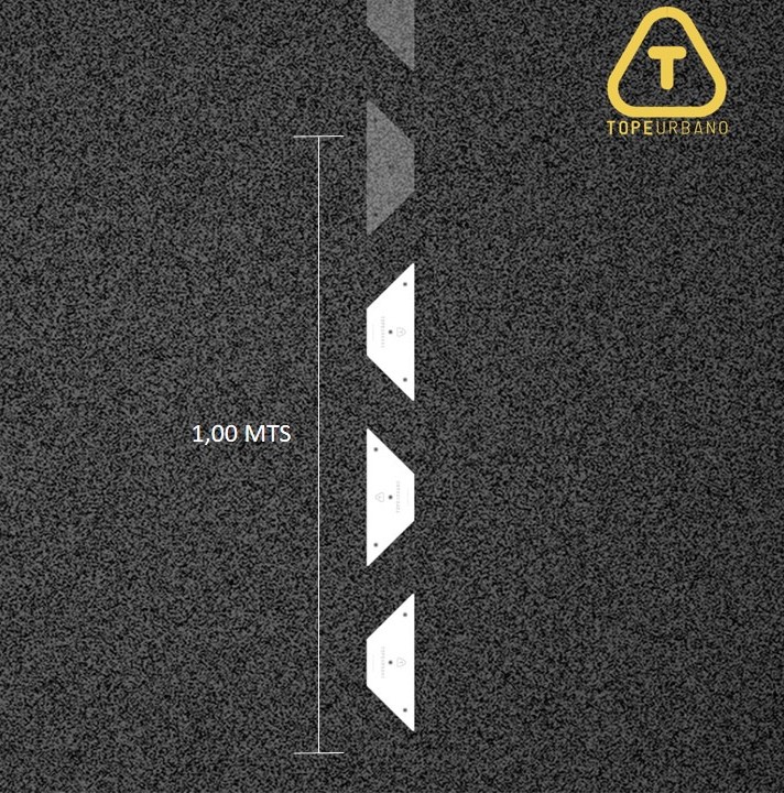 Kit Línea Divisoria Continua Económica - T280 (BLANCO)