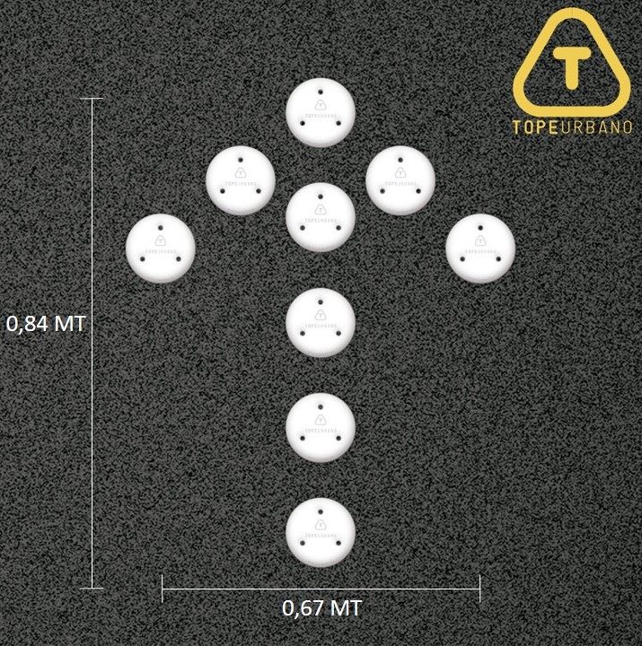 [KFLMR000BLPUN] Kit Flecha Mini Recta - P120 (BLANCO)