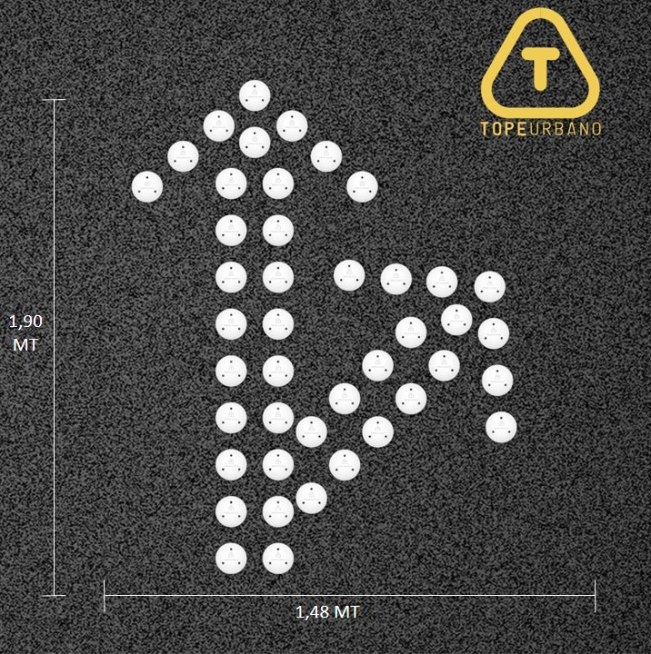 Kit Flecha Especial Curva 45 Derecha - P120 (BLANCO)