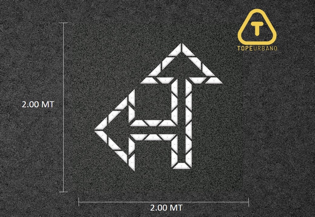 Kit Flecha Especial Curva 90 Izquierda - T280