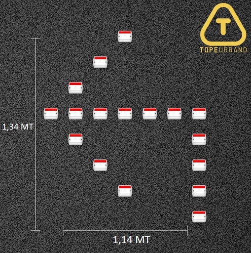 Kit Flecha Especial Curva 90 Izquierda - Tacha