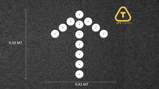 [KFLSR000BLP60] Kit Flecha Simple Recta - P60