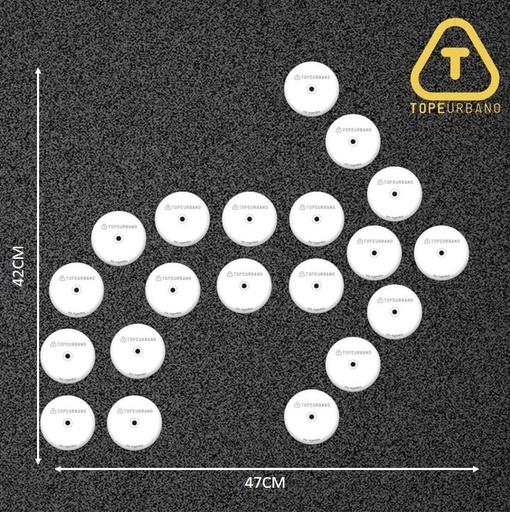 [KFLDC90DBLP60] Kit Flecha Doble Curva 90 Derecha - P60