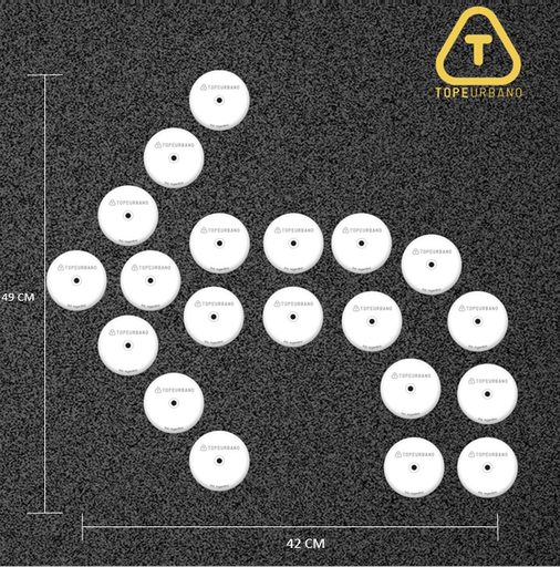 [KFLDC90DBLP60] Kit Flecha Doble Curva 90 Izquierda- P60