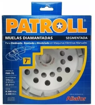 DISCO MUELITA DOBLE DIAMANTADO PMS - 7G - PATROLL